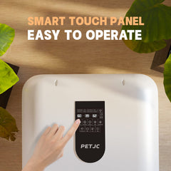 PvEvTv Automatic Pet Dryer Box for Cats and Small Dogs,Ultra Quiet Dog Hair Dryer 71L Capacity with Smart Temperature Control and 360 Drying(White-Standard)