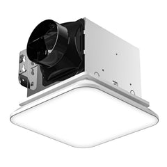 Fitop Bathroom Exhaust Fan with Light, 110 CFM 43W Ceiling Mount Shower Ventilation Exhaust with Light, 1.0 Sones Bathroom Vent with Light, Bathroom Fan 1200LM LED Light 3000K/4000K/5000K