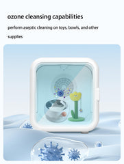 PETEASE 62L Large Capacity Automatic Pet Dryer Box - Smart Temperature Control, Ultra Quiet, Anti-Stress, 360° Efficient, for Cats and Small Dogs (Cube Pet Dryer Box - White)