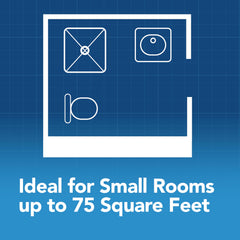 Broan-NuTone® Roomside Series Bluetooth® Speaker Bathroom Exhaust Fan w/LED Light, 70 CFM 2 Sones, ENERGY STAR®