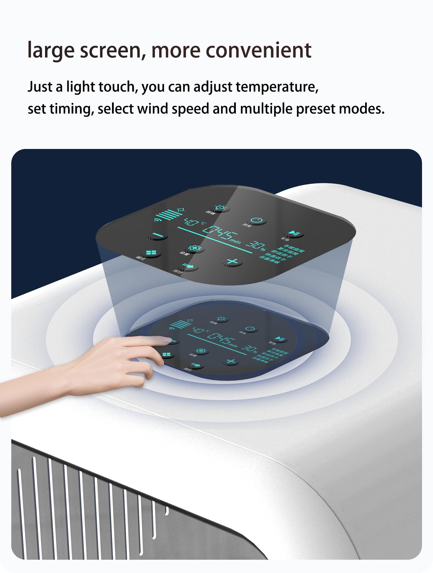 PETEASE 62L Large Capacity Automatic Pet Dryer Box - Smart Temperature Control, Ultra Quiet, Anti-Stress, 360° Efficient, for Cats and Small Dogs (Cube Pet Dryer Box - White)