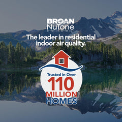 Broan-NuTone® Roomside Series Bluetooth® Speaker Bathroom Exhaust Fan w/LED Light, 70 CFM 2 Sones, ENERGY STAR®
